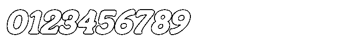 Centrio Return  Outline Italic Font OTHER CHARS