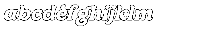 Centrio Return  Outline Italic FONT