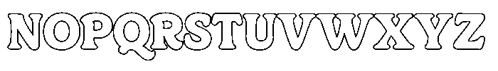 Centrio Return  Outline Regular Font UPPERCASE