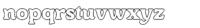 Centrio Return  Outline Regular Font LOWERCASE