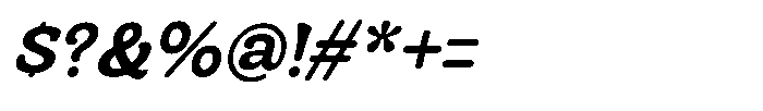 Centrio Return  Semi Bold Italic Font OTHER CHARS