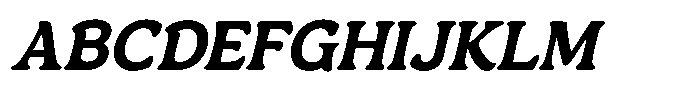 Centrio Return  Semi Bold Italic Font UPPERCASE