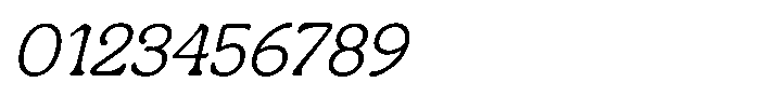 Centrio Return  Thin Italic Font OTHER CHARS
