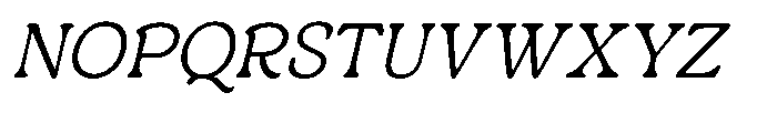 Centrio Return  Thin Italic Font UPPERCASE