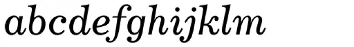Century 731 Italic Font LOWERCASE
