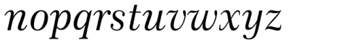 Century 751 No 2 Italic Font LOWERCASE