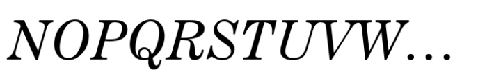 Century Expanded Std Italic Font UPPERCASE