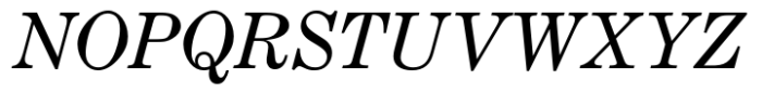 Century Expanded Std Regular Italic Font UPPERCASE
