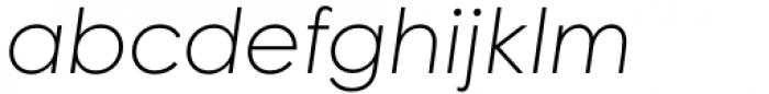 Century Gothic W1G Light Italic Font LOWERCASE