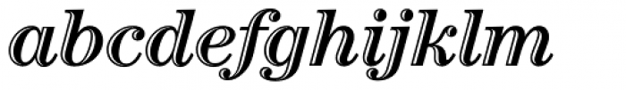 Century Handtooled Italic Font LOWERCASE