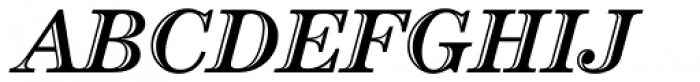 Century Handtooled OS Italic Font UPPERCASE