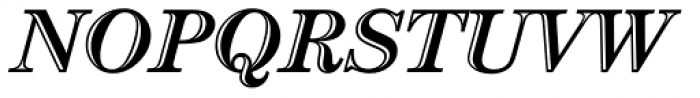 Century Handtooled OS Italic Font UPPERCASE