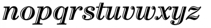 Century Handtooled Std Bold Italic Font LOWERCASE