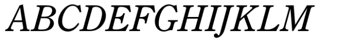Century Old Style Std Regular Italic Font UPPERCASE
