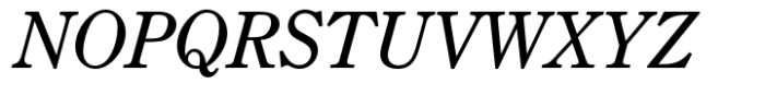 Century Old Style Std Regular Italic Font UPPERCASE