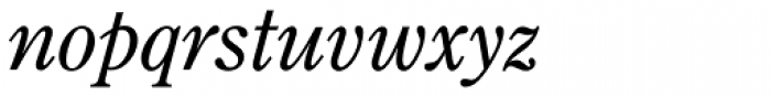 Century Oldstyle Italic Font LOWERCASE