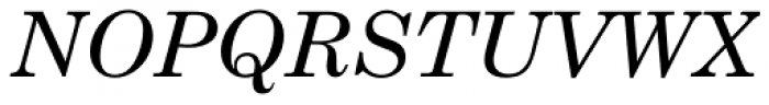 Century Schoolbook Pro Greek Italic Font UPPERCASE