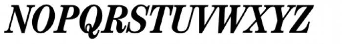 Century Std Cond Bold Italic Font UPPERCASE