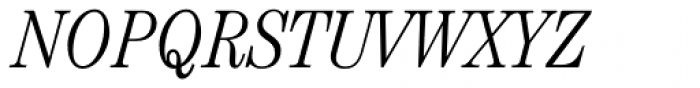Century Std Cond Light Italic Font UPPERCASE