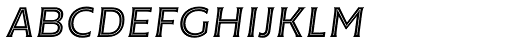 Cenzo Flare InLine Regular Italic Font LOWERCASE