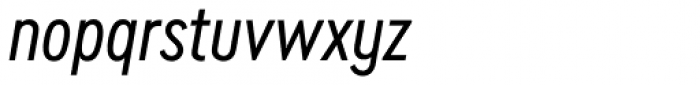 Cera Condensed Pro Regular Italic Font LOWERCASE