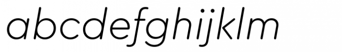Cera Round Pro Light Italic Font LOWERCASE