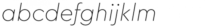 Cera Thin Italic Font LOWERCASE