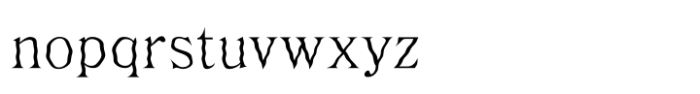 Ceramic Regular Font LOWERCASE