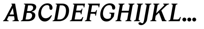 Ceramika Italic Bold Font UPPERCASE