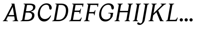 Ceramika Italic Regular Font UPPERCASE