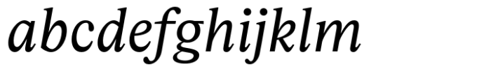 Ceramika Italic Regular Font LOWERCASE