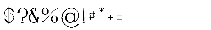 Cercula Regular Font OTHER CHARS
