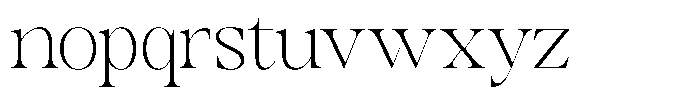 Cerena Extra Light Semi Condensed Font LOWERCASE