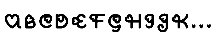 Cereza Chocolate 1 Medium Font UPPERCASE