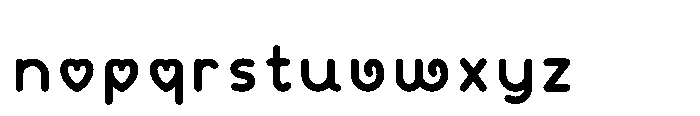 Cereza Chocolate 2 Medium Font LOWERCASE