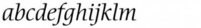 Cerigo Std Book Italic Font LOWERCASE