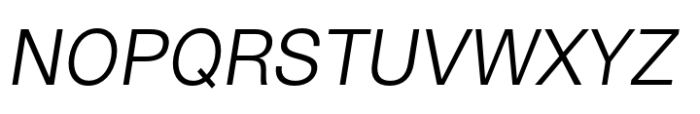Cern Italic Font UPPERCASE