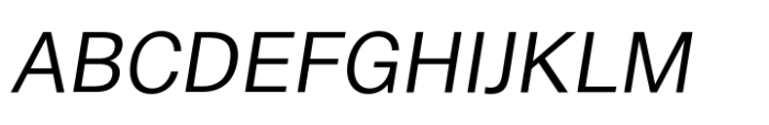Cern Variable Italic Font UPPERCASE
