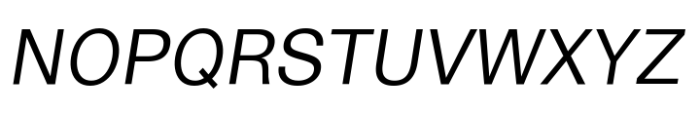 Cern Variable Italic Font UPPERCASE