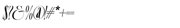 Cerova Italic Font OTHER CHARS