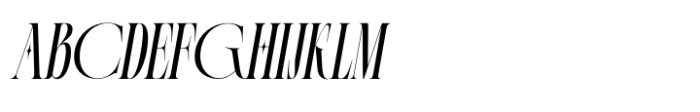Cerova Italic Font UPPERCASE