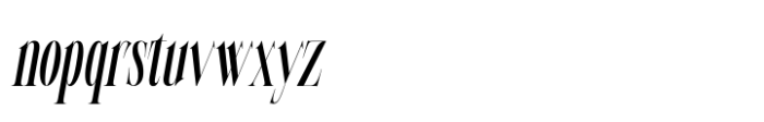 Cerova Italic Font LOWERCASE