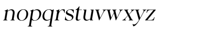 Cerpa Display Oblique Font LOWERCASE