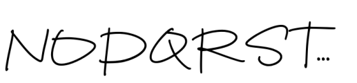 Cersin Signature Font UPPERCASE