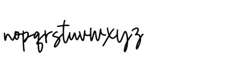 Cersin Signature Font LOWERCASE