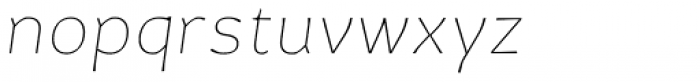 Certa Sans Thin Italic Font LOWERCASE