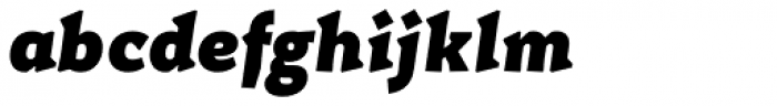 Certa Serif Black Italic Font LOWERCASE