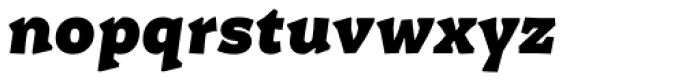 Certa Serif Black Italic Font LOWERCASE