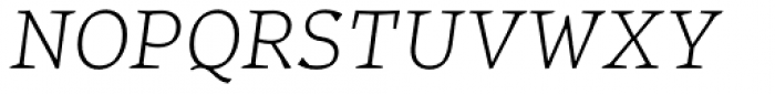 Certa Serif Extra Light Italic Font UPPERCASE