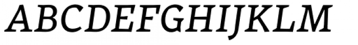 Certa Serif Italic Font UPPERCASE